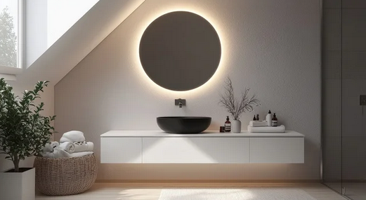 round wall mirror